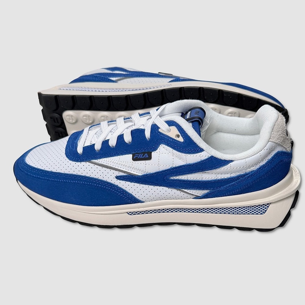 Fila RENNO Premium Shoes / Sneakers - NEW Mens 11.5 Blue / White - #49843-TOP3